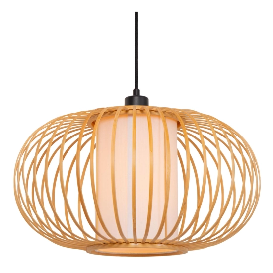 THULINE - Lampa wisząca - 3xE27 - Light Wood Look - Essential 05457/13/72 LUCIDE